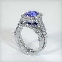 3.00 Ct. Color Change Sapphire Ring, 14K White Gold 2